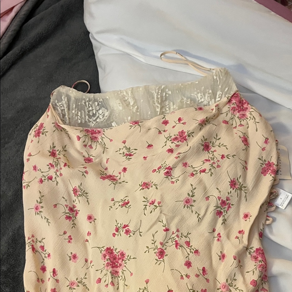 Floral Print Spaghetti strap dress.